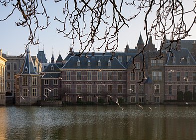 Den Haag Bezoek aan de Haagse hofvijver