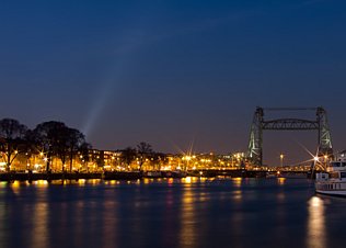 Nacht Nachtelijke scenes van Rotterdam